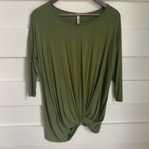 (LIKE NEW) Oversized Army Green Blouse